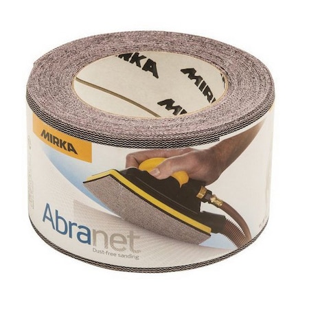 Mirka Abrasives Abranet 9 A570180 9 A Series Closed Coated Grip-On Sanding Sheet Roll, 2-3/4inW x 30ft L, P180 Grit 9A-570-180