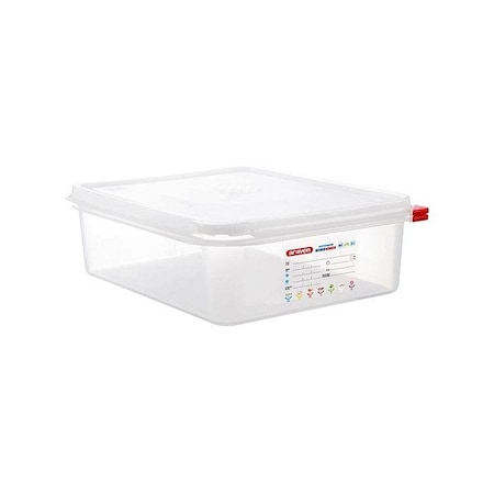 Araven Food Pan With Airtight Lid 1/2 Size 4" D 03033
