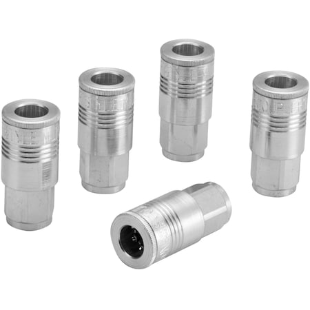 Milton P Style 3/8" body Automotive Coupler, 1/4" FNPT, PK5 1803