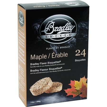 Bradley Smoker All Natural Maple Wood Bisquettes 24 pk BTMP24