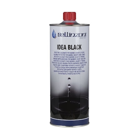 Bellinzoni Idea Black - 1 Liter. Solvent Based "Black Pigmented" Enhancer, Water/Oil Repellent Specific for Gr BIB