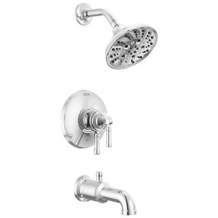 Delta Broderick 17 Series Tub Shower Trim In Lumicoat Chrome T17484-PR