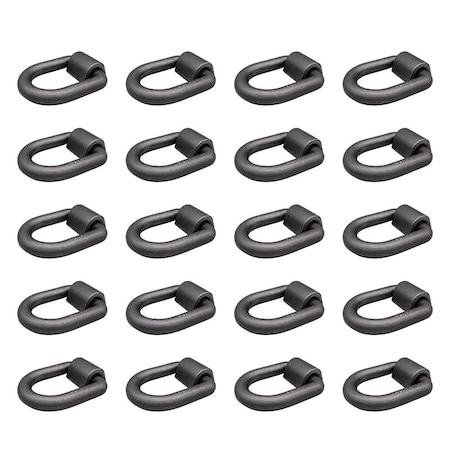 Mytee Products 1in Heavy Duty Weld-On Forged D Ring 47,000 Lbs, 20PK D-Ring01-Wx20