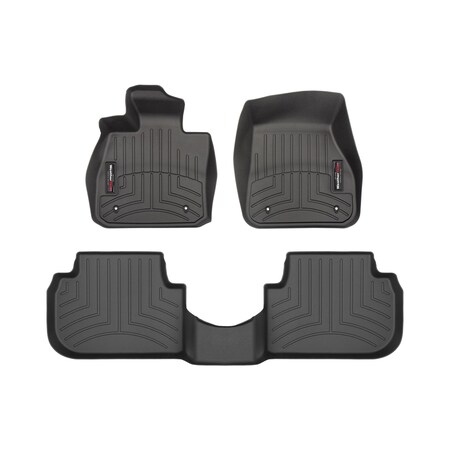 Weathertech Black, Front and Rear Floorliners 441601-1-2