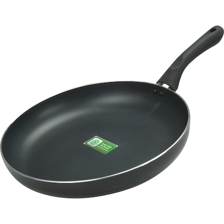 Ecolution Artistry 12.5'' Black Aluminum Non-Stick Fry Pan EABK-5132-E