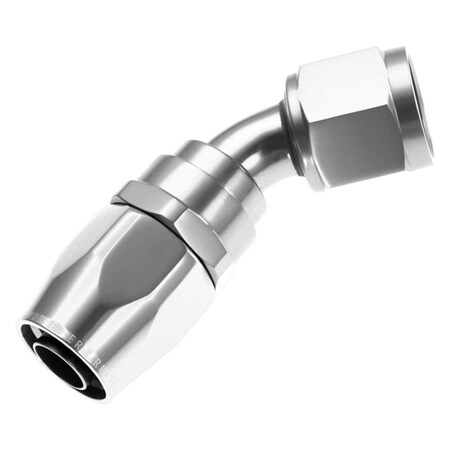 Pertrechos 04 AN 45 deg Double Swivel Hose End, Clear PE2143499