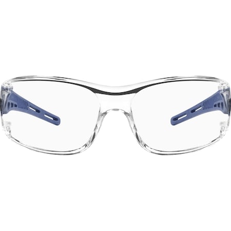Ironwear Safety Glasses with UV Blocking Anti Fog Polycarbonate Lens, Violet Blue, Clear 3125-VB-C/A