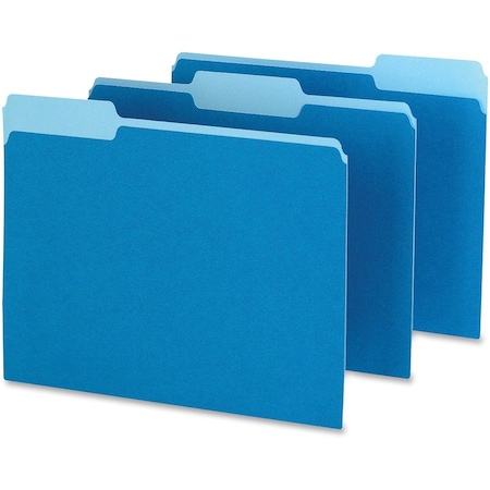 Pendaflex FOLDER, FILE, LTR, 1/3, BE/LTBE, 100PK 15213BLU