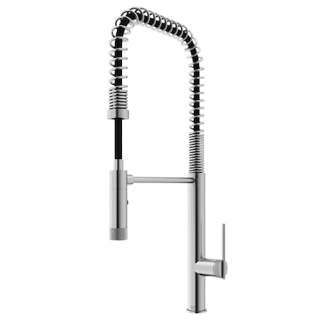 Vigo Sterling Single Handle Pull-Down Sprayer Kitchen Faucet in Stainless Steel VG02037ST