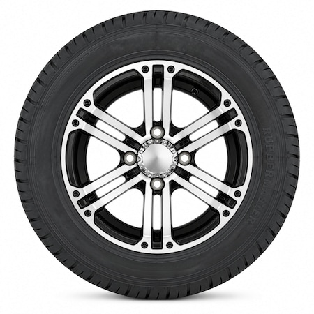 Countrywide 205/50R10, Cart Tire and Wheel Assembly 597120CGBLK