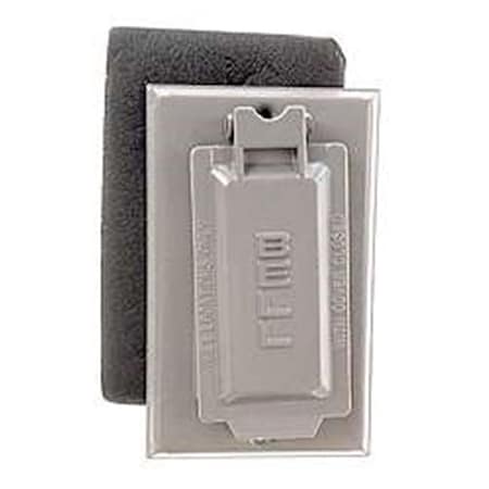 Raco Gray Single Gang Weatherproof GFCI Box Cover 5103-0