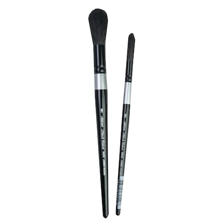 Silver Brush Black Velvet Jumbo Round Brushes, 2-Piece Set BV-3059