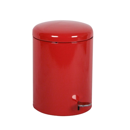 Witt Industries Small, Round Step-on Receptacle, Red 2240RD