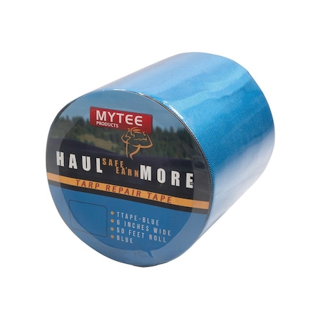 Mytee Products 6 in x 50 ft Blue 8.8 oz PVC Tarp Repair Tape (SOLD BY ROLL) TTAPE-BLUE