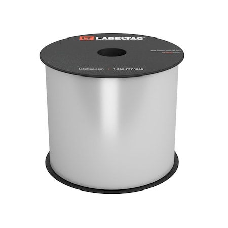 Labeltac LabelTac 4 and Pro Model High Performance 10-Year Vinyl Supply 4in x 150ft, Silver Gray LT414HP