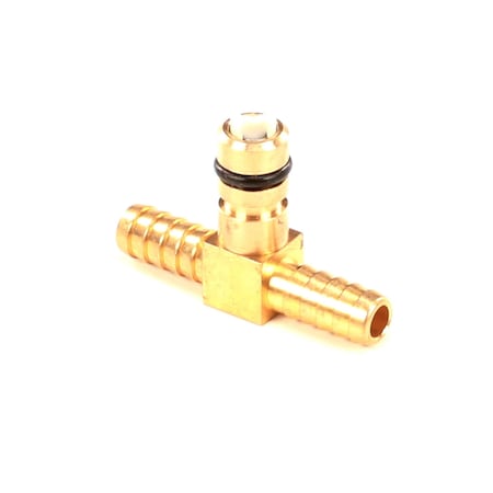 Cornelius Tee, 3-Way, 1/4in Barb x Gas, Pump, Brass 2050