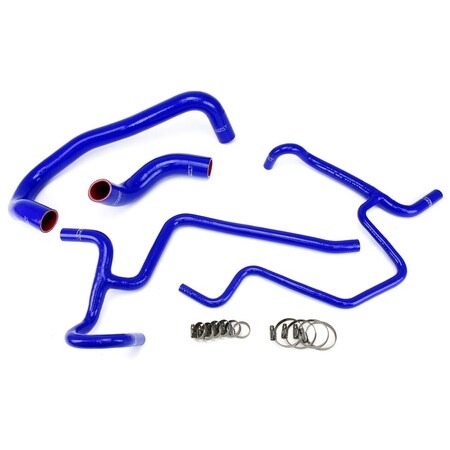 Hps Performance High Temp Reinforced Silicone Radiator and Heater Coolant Hose Kit, Blue,  57-1327-BLUE