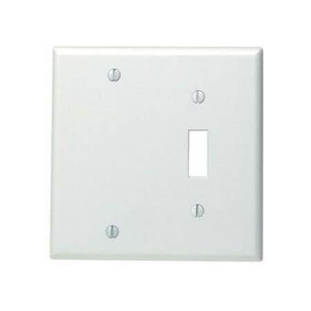 Leviton Wall Plate, Combination, Stainless Steel 84006-40