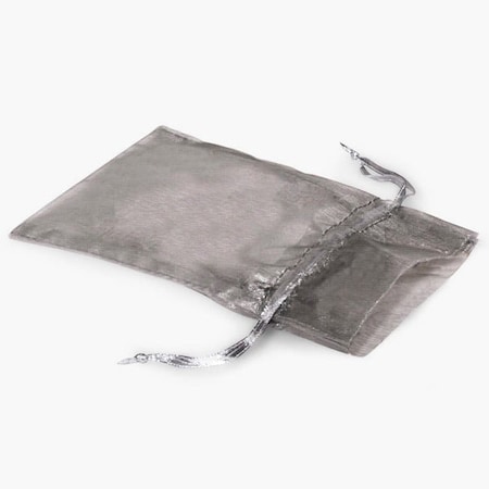 Nashville Wraps Charcoal Gray Organza Favor Bags, 3x4, 10PK B01095