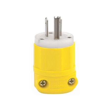 Leviton Industrial Grade Plug 15 Amp, 125 Volt 52CM-66C