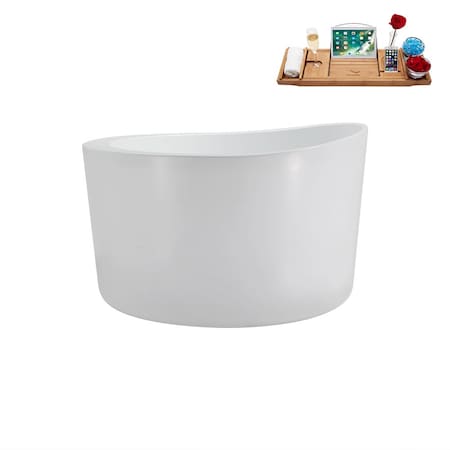 Streamline 43.3 in L, 43.3 in W, Glossy White, Acrylic, Reversible N3780WH