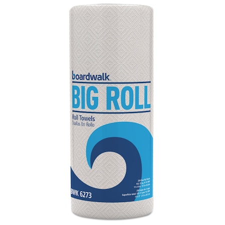 Boardwalk Perforated Roll Paper Towels, 2 Ply, 250 Sheets, 178 ft, White, 12 PK BWK 6273