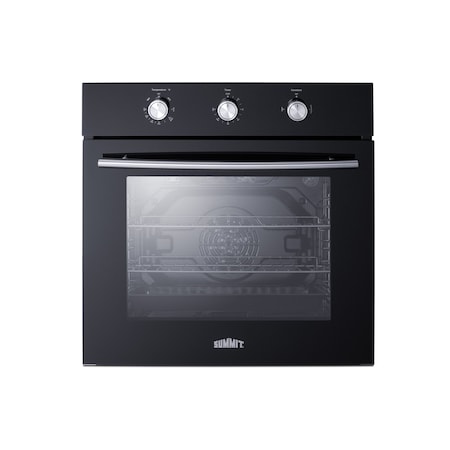 Summit 24in Wide LP Gas Wall Oven SGW242BKLP