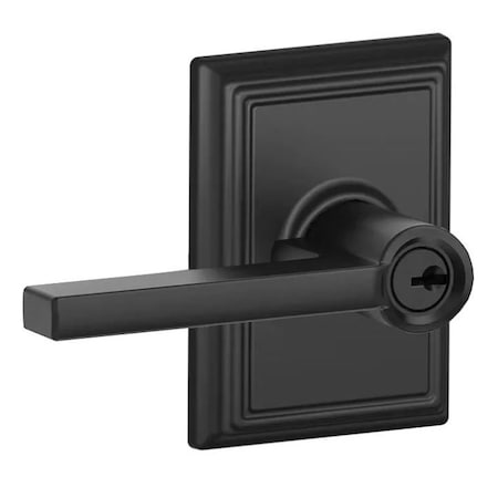 Schlage Residential Latitude Lever with Addison Rose Keyed Entry Lock C Keyway with 16211 Latch and 10063 Strike F51ALAT622ADD