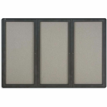 Quartet Enclosed Fabric Bulletin Board 48" x 72" 2367L
