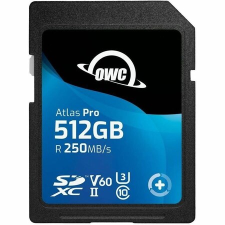 Owc 512GB OWC ATLAS PRO SDXCV60 CRD 512GB OWC ATLAS PRO SDXC UHS-II V60 OWCSDV60P0512