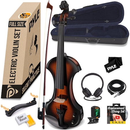 Pyle Full Size Electric Violin Kit PEGVLN33