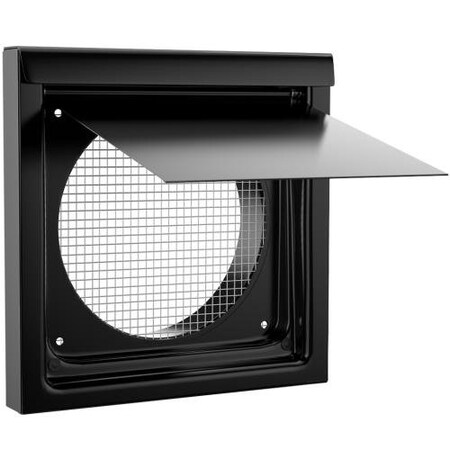 Inovate 6 No Collar Wall Vent Black 6WVK-NC