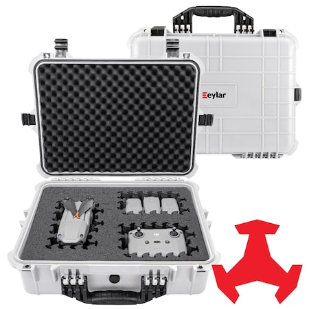 Eylar 20in Large Hard Case Equipped With Ragar Reconfigurable & Reusable XP Crosslinked Foam Insert SA00002-WHI-RG-XP