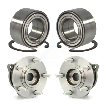 Kugel Front Rear Wheel Bearing And Hub Assembly Kit For Mitsubishi Outlander Sport K70-101638