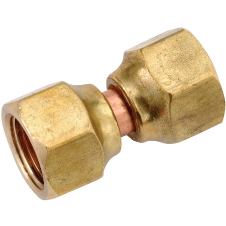 Anderson Metals 1/4'' Brass Flare Swivel Union 754070-04