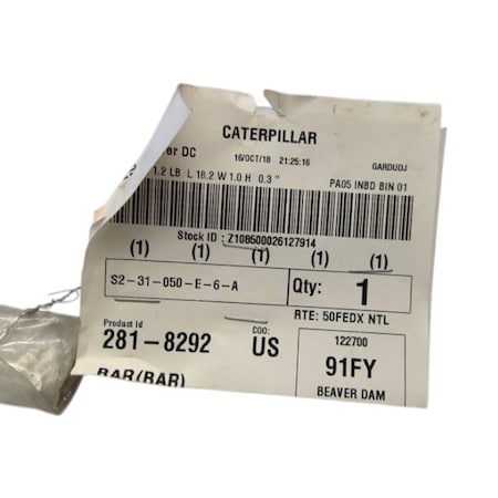 Caterpillar BAR, CATERPILLAR OEM 2818292 2818292