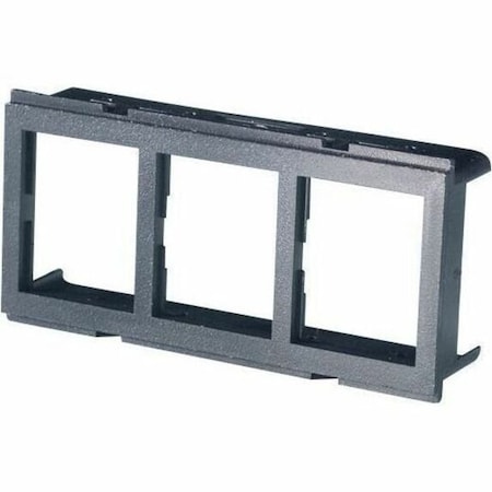 Ortronics ADAPTER FOR MINI-MOD MODULAR, FURNITURE BEZEL TRACJACK, BLACK 42100009-00