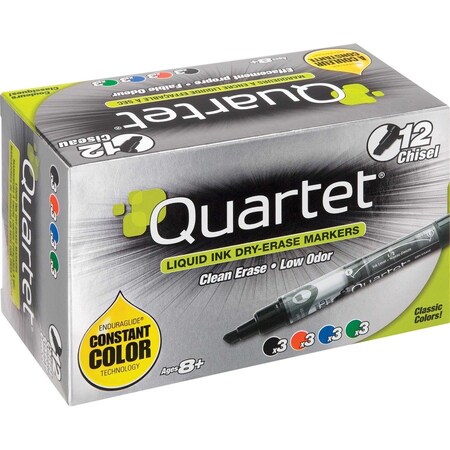Quartet Dry Erase Marker, Assorted Colors, PK12 5001-18M