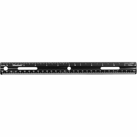 Westcott Rulers, 12" Recycled Plastic Ruler - Inches/Metric 41015