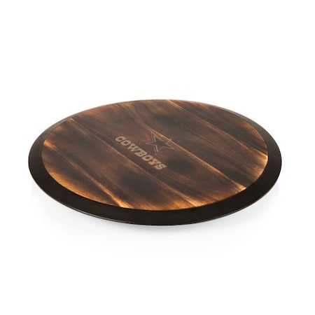 Picnic Time Family Of Brands Dallas Cowboys - Lazy Susan Serving Tray, (Fire Acacia Wood) 827-18-513-093-2