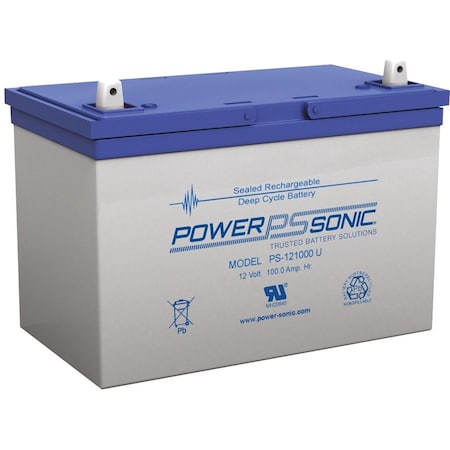 Power-Sonic Power Sonic PS-121000U - 12V 100Ah Rechargeable Sealed Lead Acid (SLA) Battery PS-121000 U