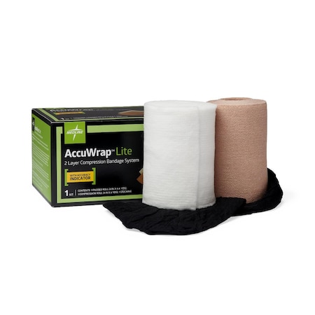 Medline AccuWrap Lite 2-Layer Compression Bandage System MSC7802H