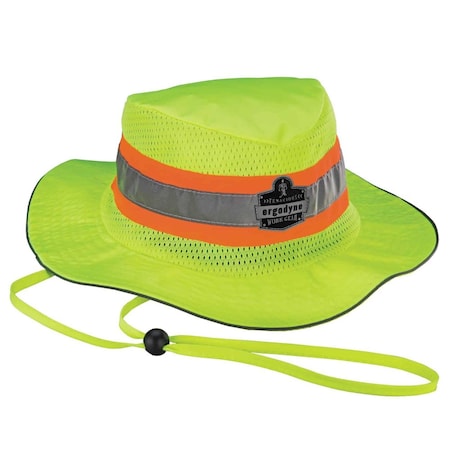 Glowear Ranger Hat, Large/X-Large, Hi-Viz Lime, 150D Oxford Polyester, 8935 23260