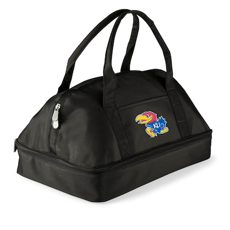 Picnic Time Family Of Brands NCAA Kansas Jayhawks Potluck Casserole Carrier - Insulated Thermal Food Carrier 650-00-175-244-0