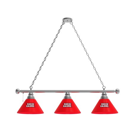 Holland Bar Stool Co Louisiana-Lafayette 3 Shade Billiard Light, Chrome Fixture BL3CHLA-Laf