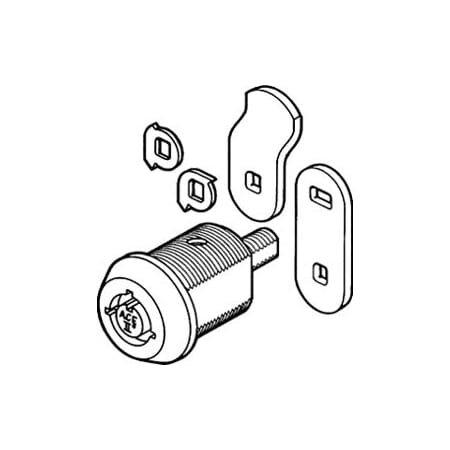Compx Security Products Ace Cam Lock 15/16in C4152-KAPL505