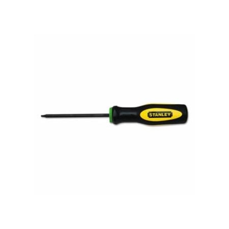 Stanley Standard Star Tip Screwdrivers, T15, Alloy Steel, Black/Yellow, 6PK 680-60-011