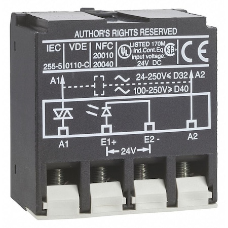 Square D STARTER INTERF MOD 250VAC 18A LA4DWB