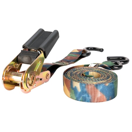 Performance Tool 4 pk. Tie Down Straps, Camo Ratchet Straps, 15 ft. x 1 in., 4PK W1840
