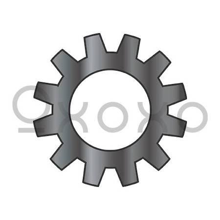 Oxoxo 3/8 External Tooth Lock Washer Black Oxide, 6000PK 359386